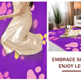 Ultra Soft Area Rug, Non Slip, Stain Resistant, Washable Area Rugs for Living Room, Bedroom, Bright and Cheerful Cartoon Animal Style(Purple)