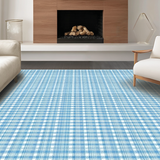 Coastal Gingham Geometric Flair(Blue)