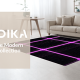 Ultra Soft Area Rug, Non Slip, Stain Resistant, Washable Area Rugs for Living Room, Bedroom, Vibrant 80s Abstract Artistry(Pink)