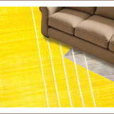 Ultra Soft Area Rug, Non Slip, Stain Resistant, Washable Area Rugs for Living Room, Bedroom, Luxurious Minimalist Geometric Motif(Yellow)