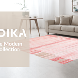 Ultra Soft Area Rug, Non Slip, Stain Resistant, Washable Area Rugs for Living Room, Bedroom, Stylish Earthy Toned Charm(Pink)