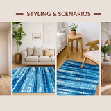 Elegant Ombre Textured Finish(Blue)