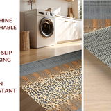 Ultra Soft Area Rug, Non Slip, Stain Resistant, Washable Area Rugs for Living Room, Bedroom, Sophisticated Textured Animal Prints(Beige)