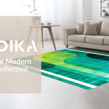 Contemporary Colorful Symmetrical Design(Green)