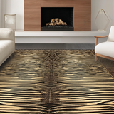 Ultra Soft Area Rug, Non Slip, Stain Resistant, Washable Area Rugs for Living Room, Bedroom, Funky Artistic Wild Animal Design(Beige)