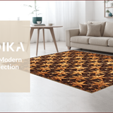 Ultra Soft Area Rug, Non Slip, Stain Resistant, Washable Area Rugs for Living Room, Bedroom, Western Texas Star Kitchen Rustic Area Carpet(Brown)