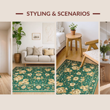 Elegant Faded Floral Aesthetic(Green)