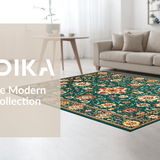 Dynamic Retro Medallion Print(Green)