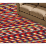 Ultra Soft Area Rug, Non Slip, Stain Resistant, Washable Area Rugs for Living Room, Bedroom, Primitive Red Braided Rug for Cozy Small Spaces(Red)