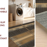 Ultra Soft Area Rug, Non Slip, Stain Resistant, Washable Area Rugs for Living Room, Bedroom, Vibrant Rural Inspired Look(Beige)