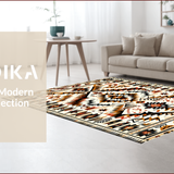 Ultra Soft Area Rug, Non Slip, Stain Resistant, Washable Area Rugs for Living Room, Bedroom, Southwest Aztec Cream Entryway Non-Slip Rug(Beige)