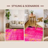 Chic Minimalist Abstract Color Play(Pink)