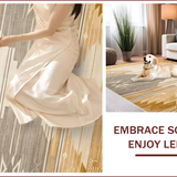 Ultra Soft Area Rug, Non Slip, Stain Resistant, Washable Area Rugs for Living Room, Bedroom, Subtle Earth Tone Safari Aesthetic(Beige)
