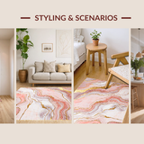 Contemporary Gold Veined Texture(Pink)