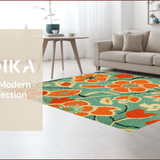 Ultra Soft Area Rug, Non Slip, Stain Resistant, Washable Area Rugs for Living Room, Bedroom, Spring Garden Non-Slip Nursery Area Rug(Blue)