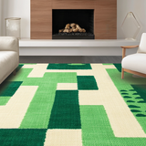 Ultra Soft Area Rug, Non Slip, Stain Resistant, Washable Area Rugs for Living Room, Bedroom, Fun Animal Motif for Children(Green)