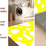 Ultra Soft Area Rug, Non Slip, Stain Resistant, Washable Area Rugs for Living Room, Bedroom, Eclectic Soft Touch Decor Piece(Yellow)