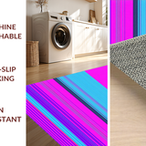 Ultra Soft Area Rug, Non Slip, Stain Resistant, Washable Area Rugs for Living Room, Bedroom, Lively Contemporary Color Splash(Pink)