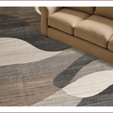 Ultra Soft Area Rug, Non Slip, Stain Resistant, Washable Area Rugs for Living Room, Bedroom, Artful Modern Tiled Composition(Beige)