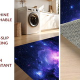 Ultra Soft Area Rug, Non Slip, Stain Resistant, Washable Area Rugs for Living Room, Bedroom, Magical Galaxy Spectrum Display(Purple)