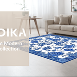 Minimalist White and Blue Geometric Style(Blue)