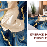Elegant Abstract Wavy Design(Blue)