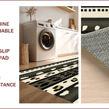 Ultra Soft Area Rug, Non Slip, Stain Resistant, Washable Area Rugs for Living Room, Bedroom, Black and Cream Animal Print Entryway Carpet(Beige)