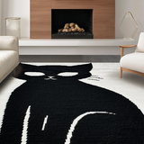 Chic Minimalist Cat Imagery(Black)