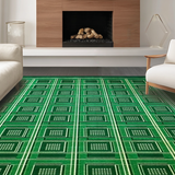 Eclectic Directional Stripe Motif(Green)