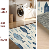Playful Blue and Brown Design(Beige)