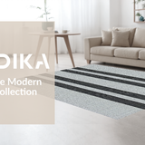 Contemporary Striped Monochrome Style(Black)