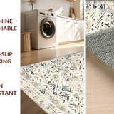 Artistic Off White Curvilinear Design(Beige)