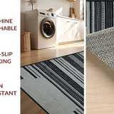 Ultra Soft Area Rug, Non Slip, Stain Resistant, Washable Area Rugs for Living Room, Bedroom, Stylish Abstract Animal Print Harmony(Gray)