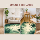 Elegant Earthy Leafy Motif(Green)