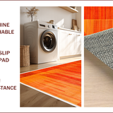 Ultra Soft Area Rug, Non Slip, Stain Resistant, Washable Area Rugs for Living Room, Bedroom, Fluffy Shaggy Nursery(Orange)