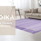 Ultra Soft Area Rug, Non Slip, Stain Resistant, Washable Area Rugs for Living Room, Bedroom, Vibrant Cozy Retro Vibe(Purple)