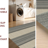 Contemporary Neutral Tone Striped Decor(Beige)