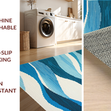 Lush Gentle Curved Lines(Blue)