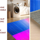 Ultra Soft Area Rug, Non Slip, Stain Resistant, Washable Area Rugs for Living Room, Bedroom, Playful Modern Tiled Arrangement(Orange)