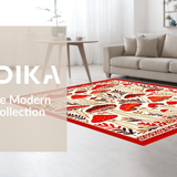 Lively Nature inspired Bath Decor(Red)