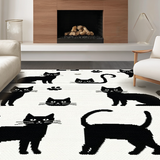 Cute Abstract Feline Motif(Black)