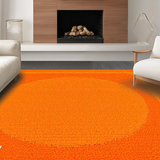 Ultra Soft Area Rug, Non Slip, Stain Resistant, Washable Area Rugs for Living Room, Bedroom, Charming Soft Geometric Expression(Orange)