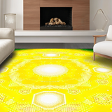 Colorful Sunburst Geometric Motif(Yellow)