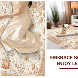 Contemporary Subtle Geometric Print(Ivory)