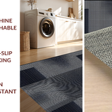 Ultra Soft Area Rug, Non Slip, Stain Resistant, Washable Area Rugs for Living Room, Bedroom, Vibrant Urban Abstract Arrangement(Gray)