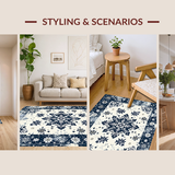 Elegant Snowflake Medallion Motif(Blue)