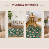 Floral Vintage Green Elegance(Green)