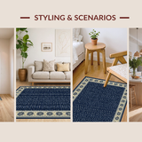 Rustic Beige Tiled Arrangement(Blue)