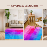 Eclectic Textured Color Splash(Pink)