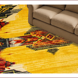 Ultra Soft Area Rug, Non Slip, Stain Resistant, Washable Area Rugs for Living Room, Bedroom, Chic Yellow Animal Print Aesthetic(Yellow)